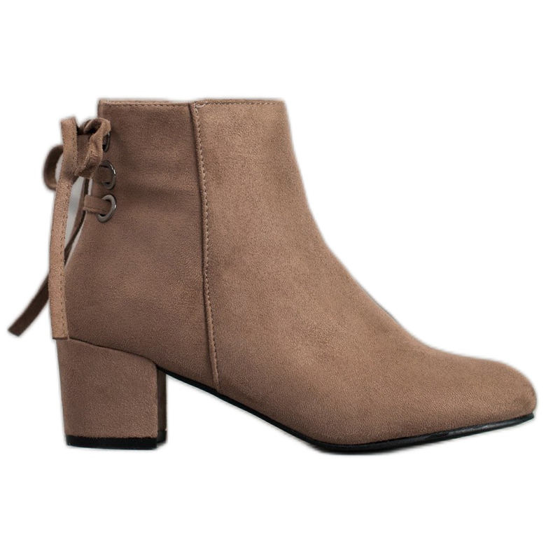 Forever Folie Wildlederstiefeletten mit Schleife braun