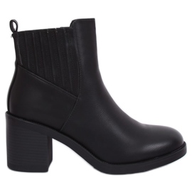 Schwarze Chelsea Boots schwarz 8017 Schwarz