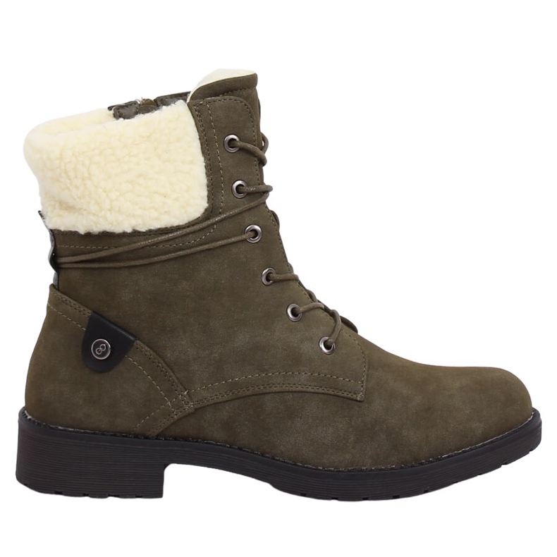 Grüne Schnürstiefel K-9926 Grün