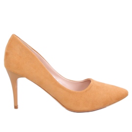 Pumps auf einem bequemen Absatz camel NF-49P Camel gelb