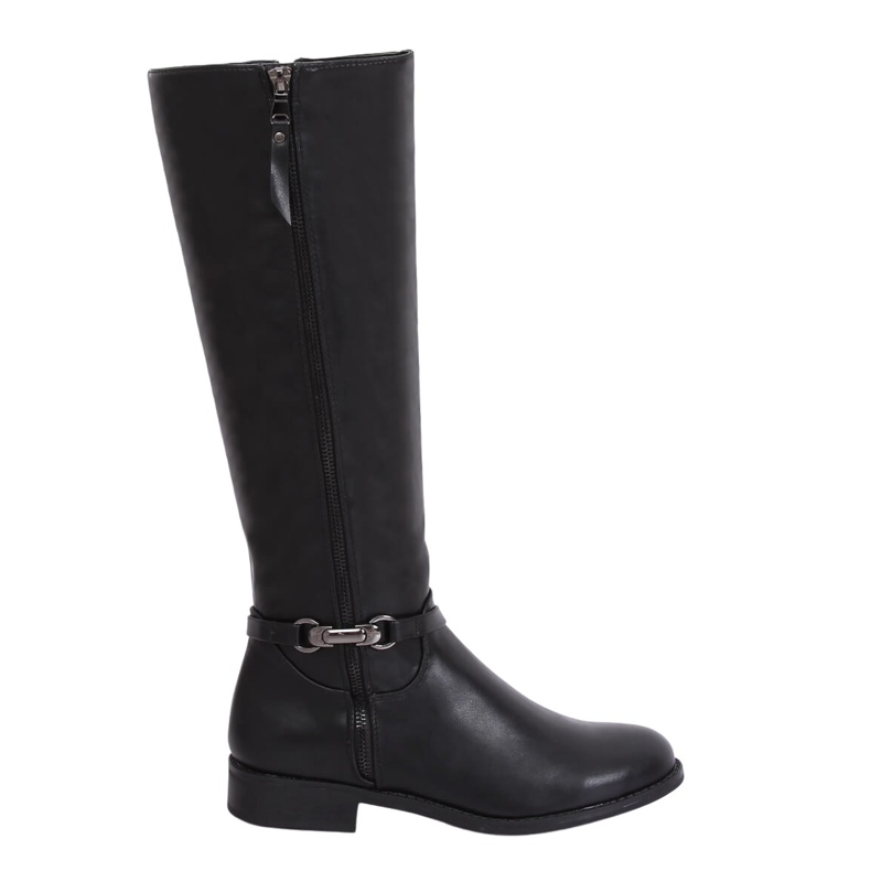 Schwarze Damen Reitstiefel SP37 Schwarz