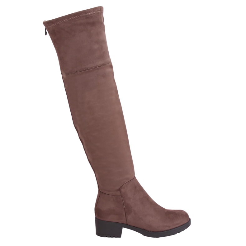 Damen Reitstiefel beige-braun 0-207 Khaki