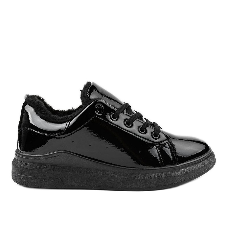 Schwarze isolierte Sneaker TL140-1