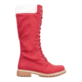 Seastar Warme Schnürstiefel rot