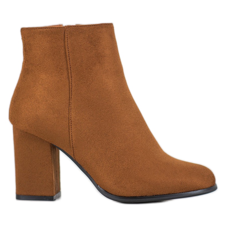 Marquiz Stiefel aus Wildleder in Kamel braun