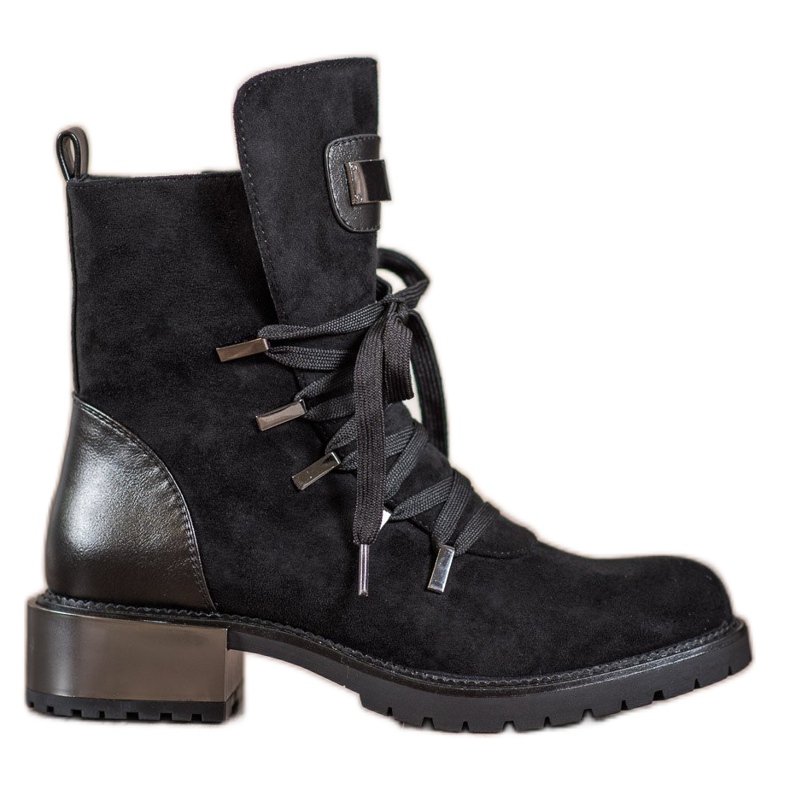 Goodin Schnürstiefel schwarz