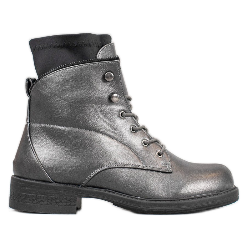 Bestelle Klassische Schnürstiefel grau