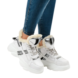 Weiße isolierte Damen-Sneaker D80-31