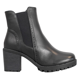 J. Star Slip-on-Stiefel auf der Plattform schwarz