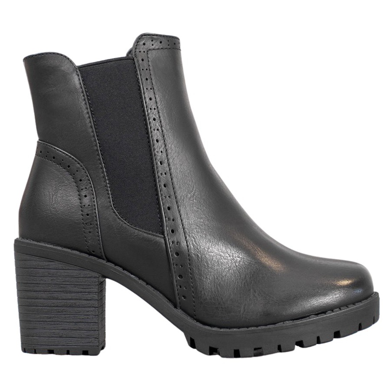 J. Star Slip-on-Stiefel auf der Plattform schwarz