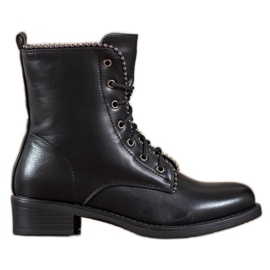 Janessa Klassische Schnürstiefel schwarz