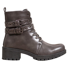 SHELOVET Geschnürte Arbeiter grau