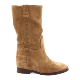 Wildleder Keilstiefel Badura 9441 braun