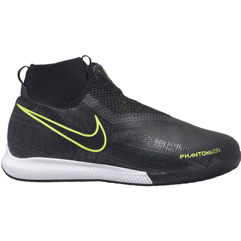 Nike Phantom Vsn Academy Df Ic Jr AO3290 007 Fußballschuhe schwarz schwarz