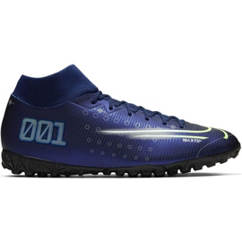 Nike Mercurial Superfly 7 Academy Mds Tf M BQ5435 401 Fußballschuh blau marineblau