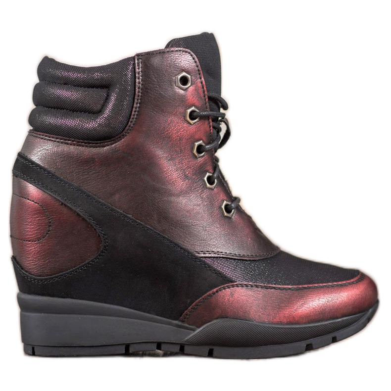 Sergio Leone Burgunder Sneaker rot