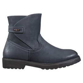 Sergio Leone Bequeme marineblaue Stiefel navy blau mehrfarbig