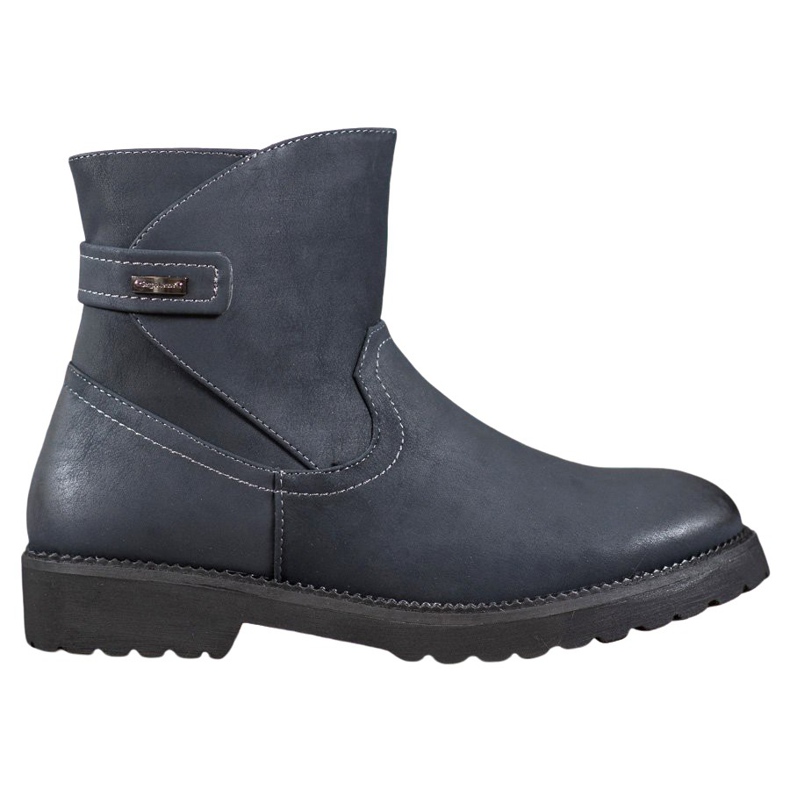Sergio Leone Bequeme marineblaue Stiefel navy blau mehrfarbig