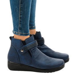 Dunkelblaue leichte warme Stiefel 6193 navy blau