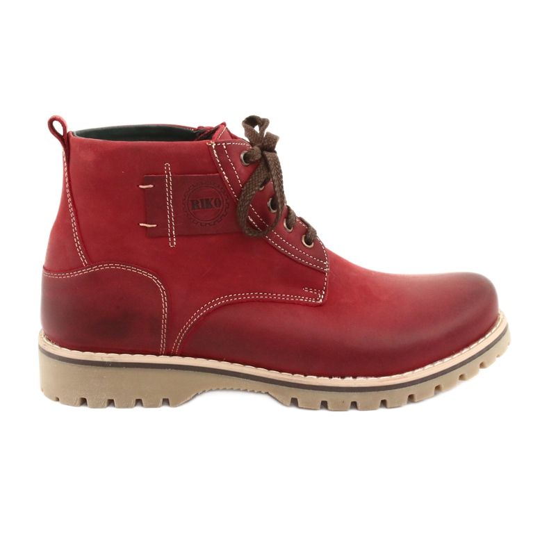 Winter-Schnürstiefel Riko 888 rot