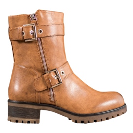 SHELOVET Arbeiter mit verziertem Reißverschluss braun