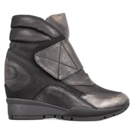 Sergio Leone Klett-Turnschuhe grau