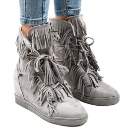 Graue Turnschuhe H6301A-26