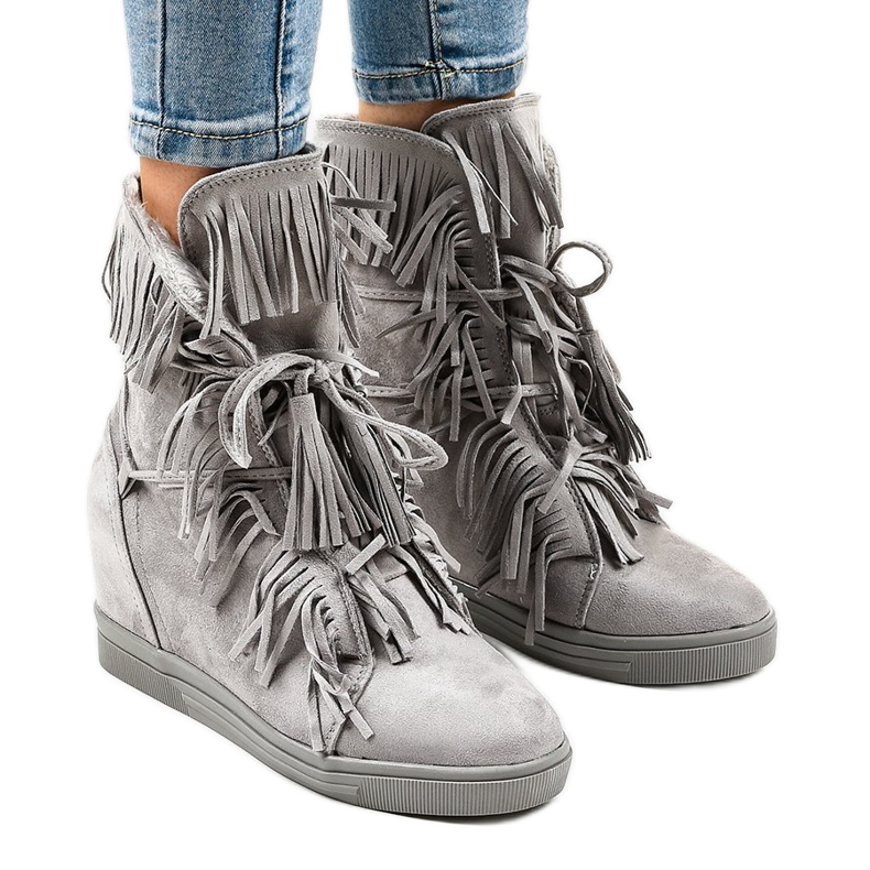 Graue Turnschuhe H6301A-26