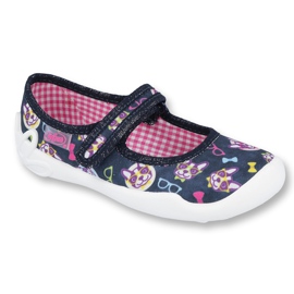 Befado Kinderschuhe 114X359 marineblau rosa mehrfarbig