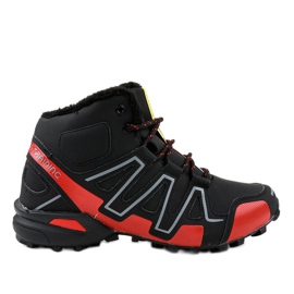 Schwarze isolierte Trekkingschuhe BN8810