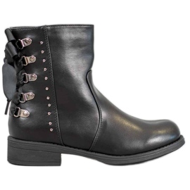 Bestelle Stiefel mit Band schwarz