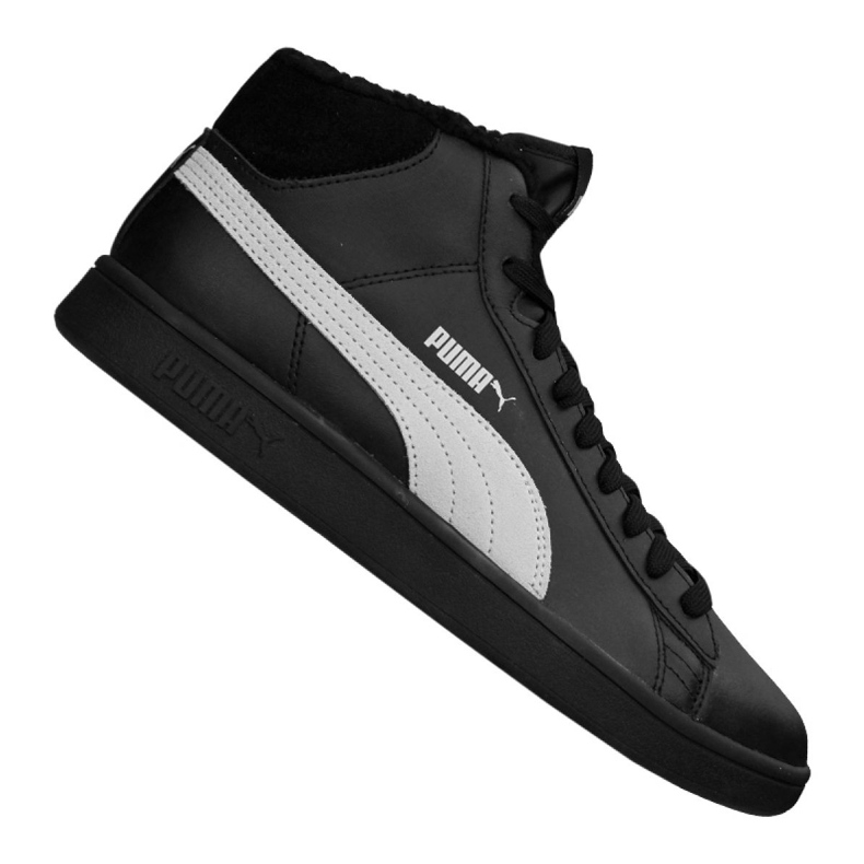 Puma Smash V2 Mid L Fur Jr 366895-05 schwarz