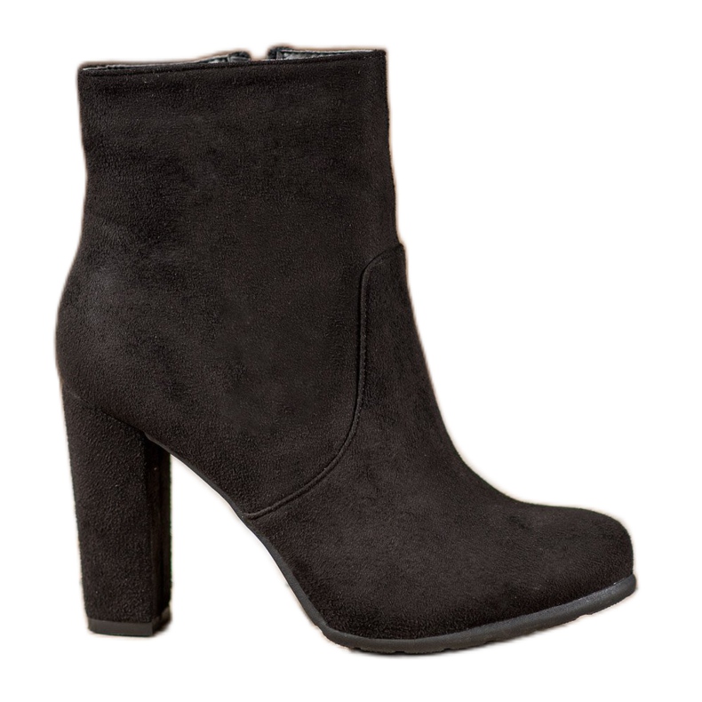 SHELOVET Sexy Wildlederstiefel schwarz