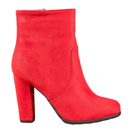 SHELOVET Sexy Wildlederstiefel rot