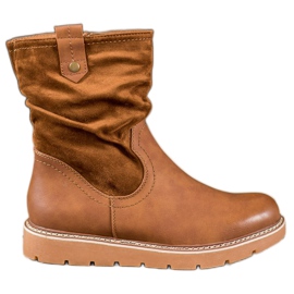 Ideal Shoes Arbeiter auf der Plattform braun