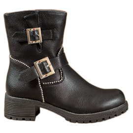 Lucky Shoes Arbeiter mit Klammern schwarz