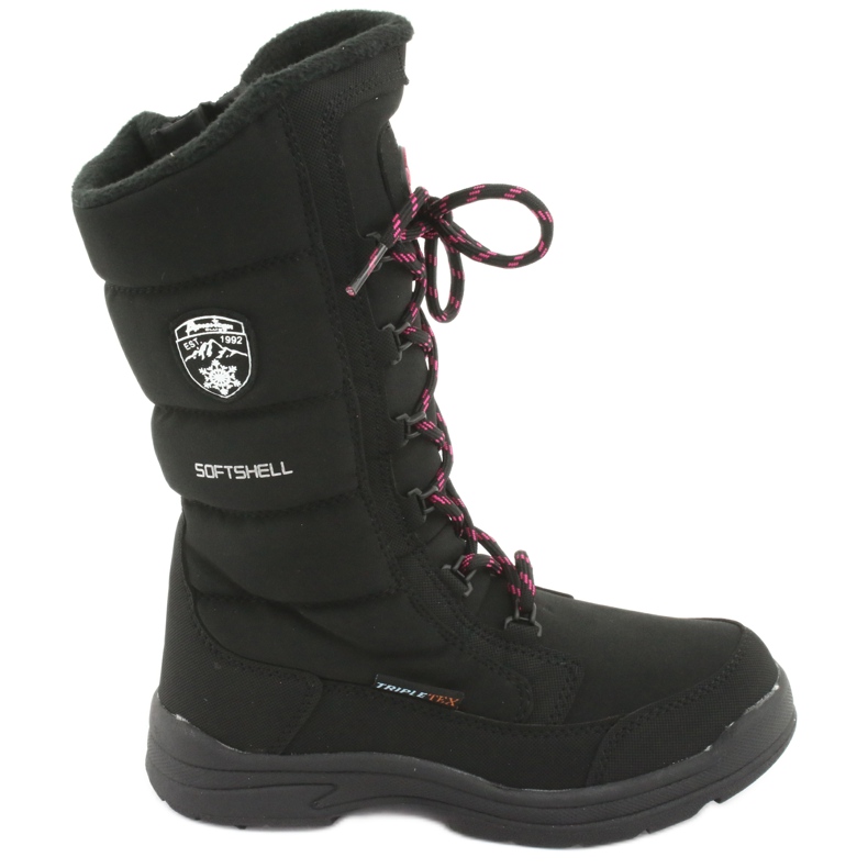 Schneestiefel mit American Club SN12 Membran in Schwarz rosa