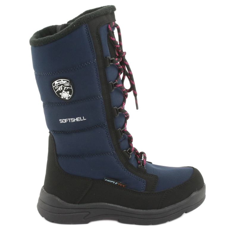 Schneeschuhe mit American Club SN12 Membran schwarz navy blau rosa