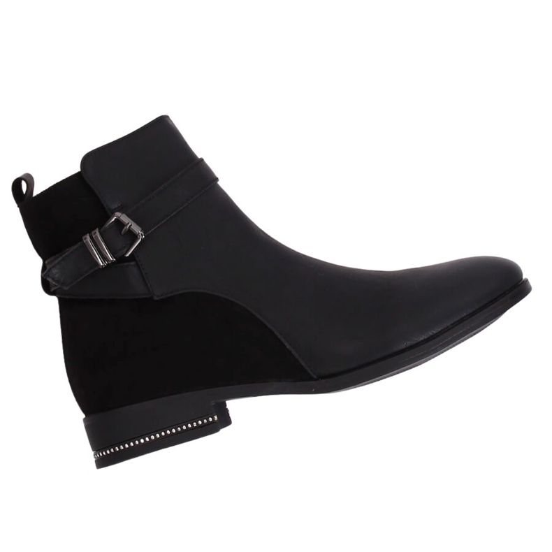 Schwarze Jodhpur-Stiefel für Damen 3332 Schwarz