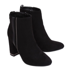 Schwarze Stiefel mit hohen Absätzen M378 Schwarz