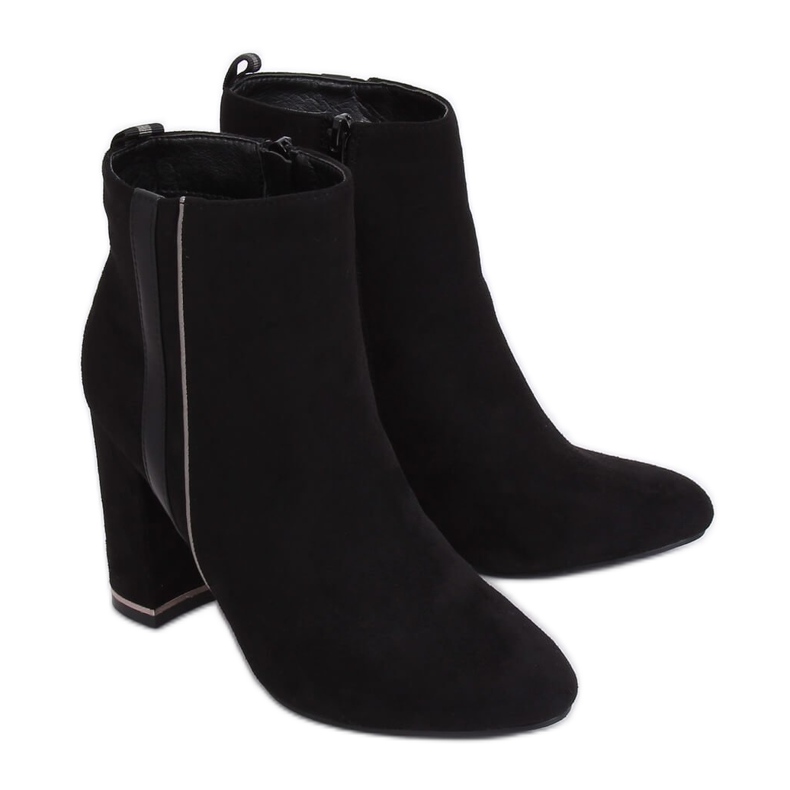 Schwarze Stiefel mit hohen Absätzen M378 Schwarz