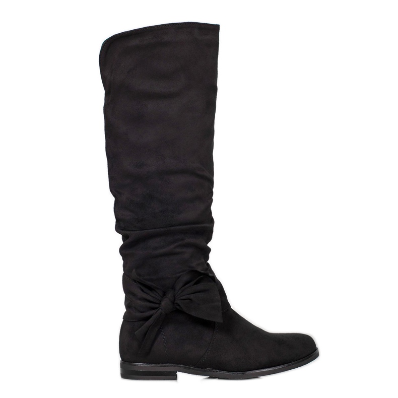 Forever Folie Stiefel mit Schleife schwarz