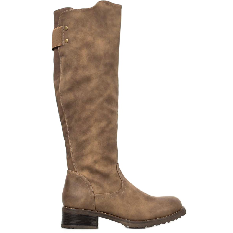 Super Me Öko-Lederstiefel braun