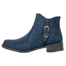 Small Swan Marineblaue Wildlederstiefel
