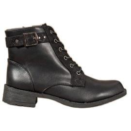 Small Swan Klassische Schnürstiefel schwarz