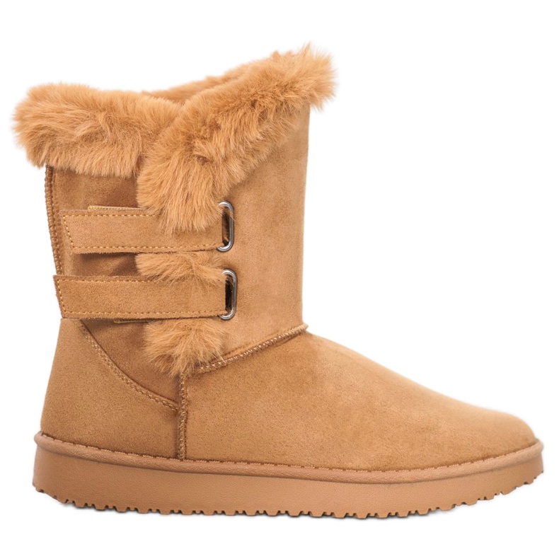 SHELOVET Warme Schneeschuhe braun