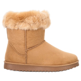 Sport Warmes Mukluki mit Fell braun