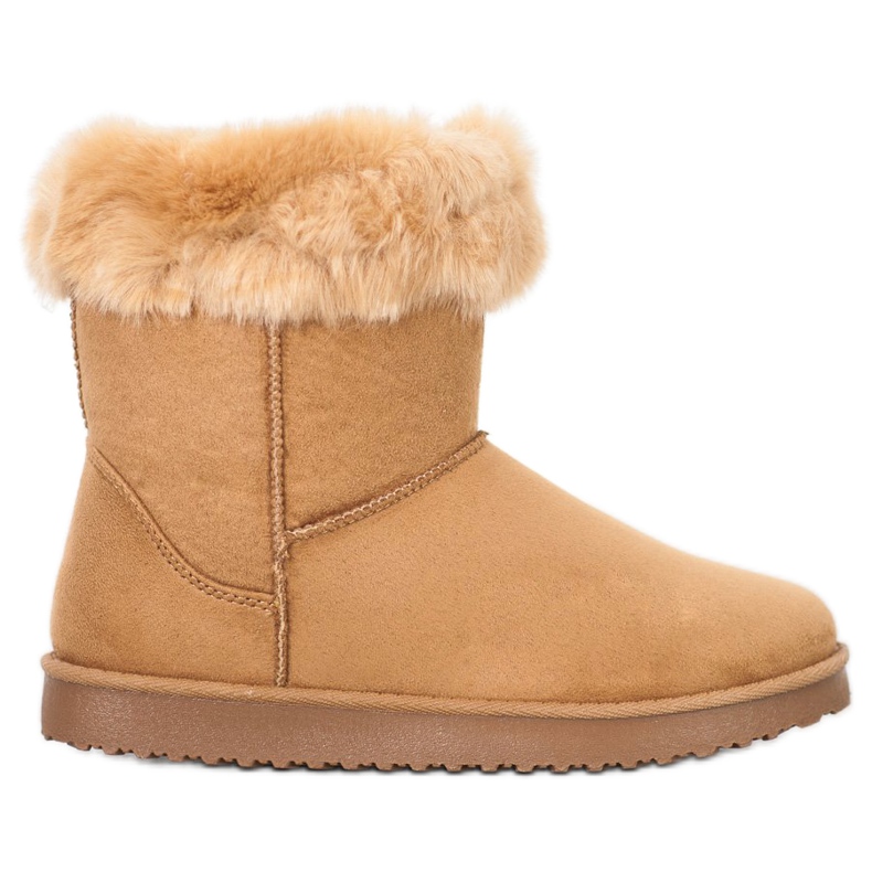 Sport Warmes Mukluki mit Fell braun