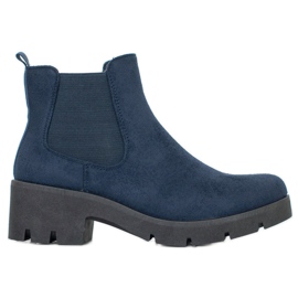 SHELOVET Chelsea-Boots auf der Plattform blau