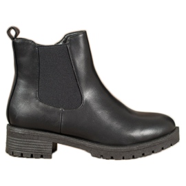 SHELOVET Schwarze Chelsea-Stiefel